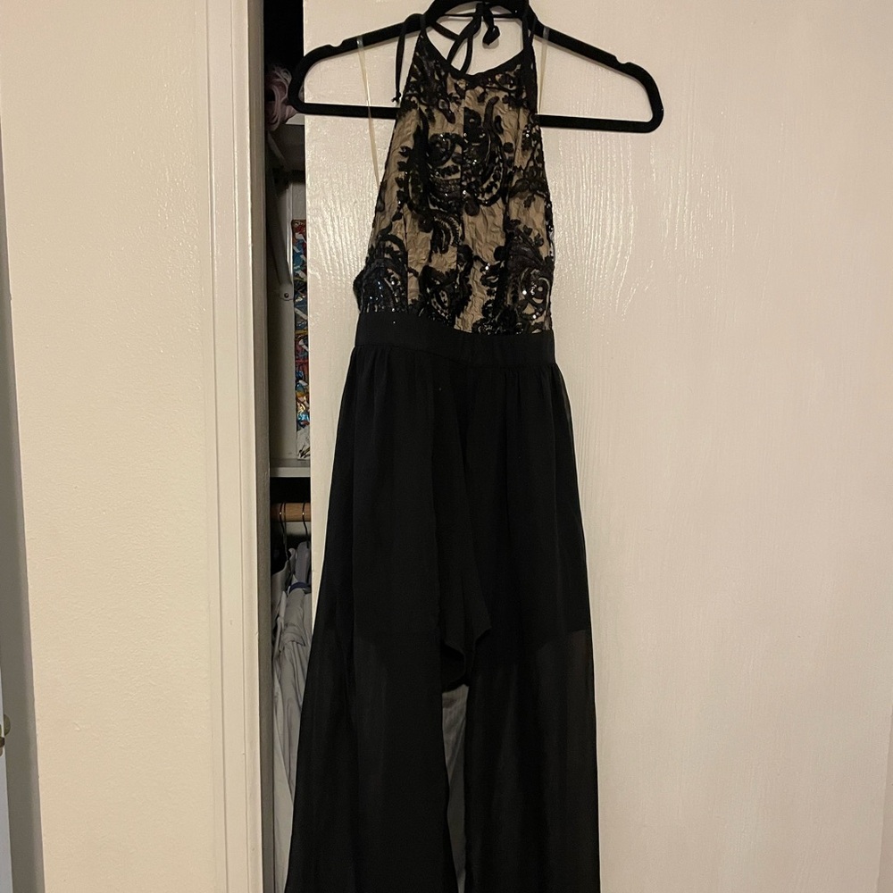 Cocktail dress with shorts attached in dress